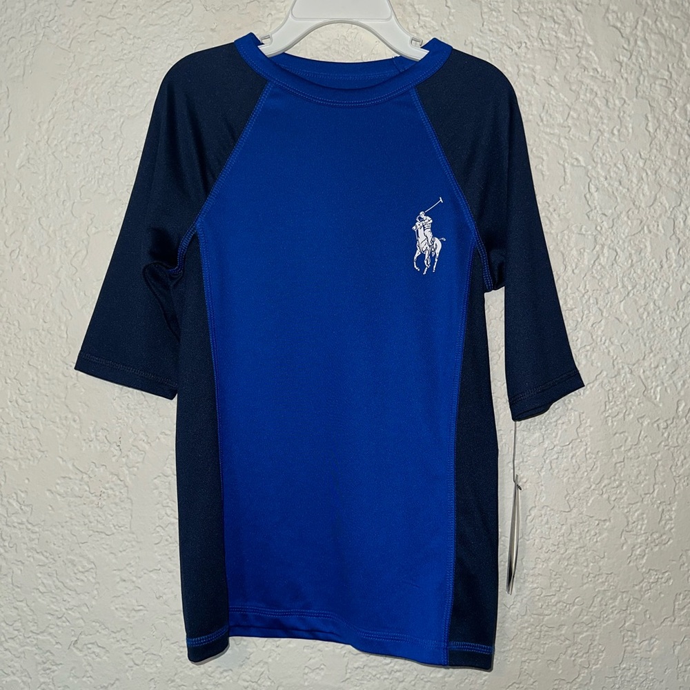 Ralph Lauren Boy's Logo Embroidered Rash Guard